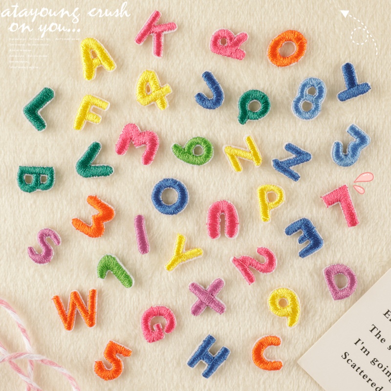 Women Accessories Name In English - 26PCS 3D Mini Letter Patches English