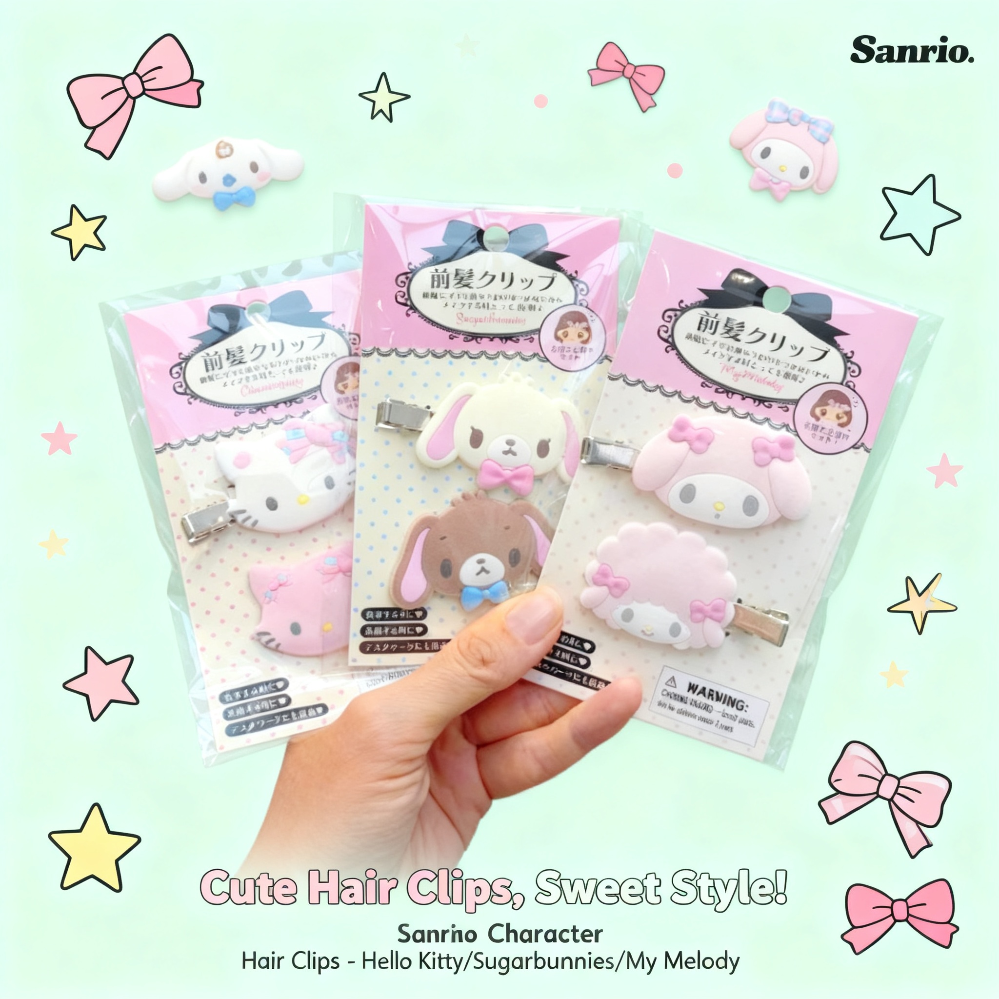 Women'S Accessories List - Kawaii Sugarbunnies Hairpin Cartoon Kuromi My