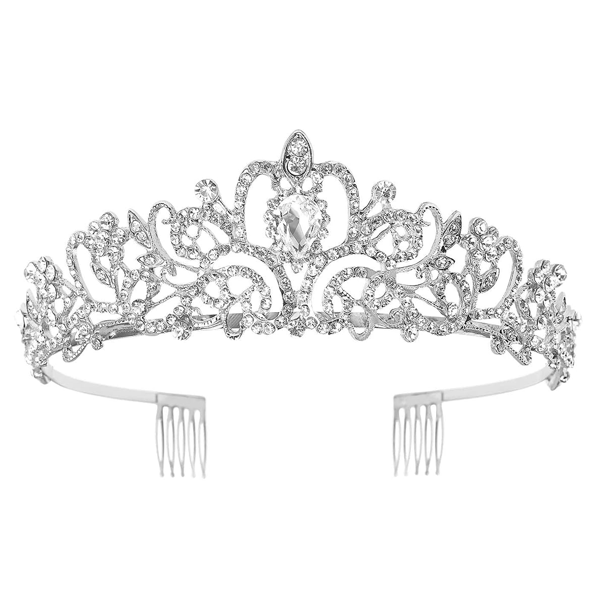 Women Accessories For Wedding - Crystal Tiara Crown for Women, Bridal