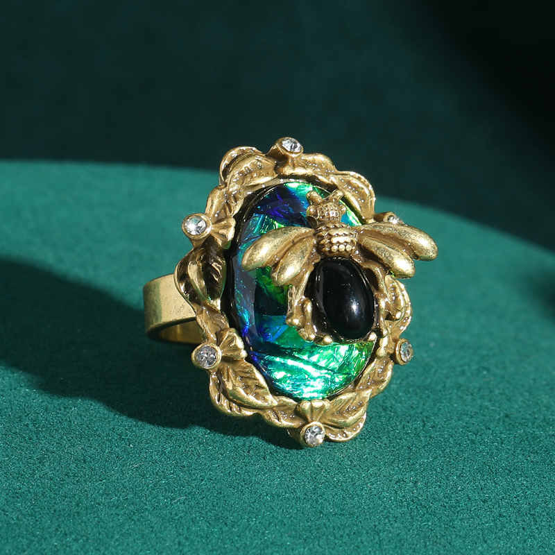 Women'S Accessories Trends 2026 - Vintage Opal Blue Gold Color Bee