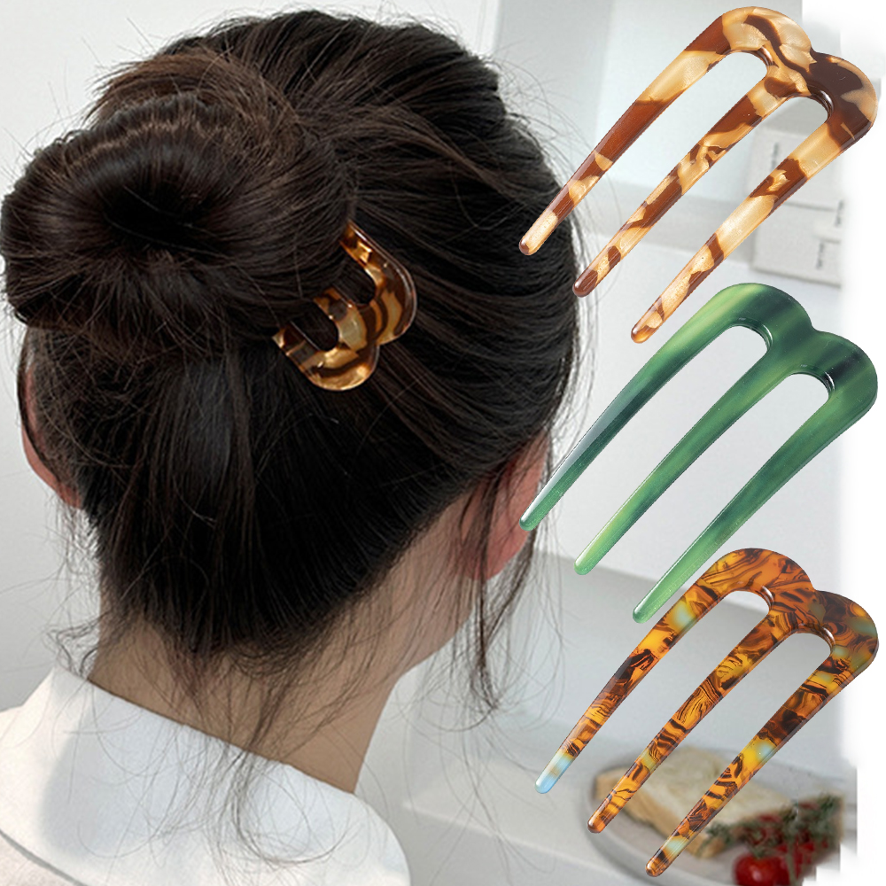 Women Accessories Aesthetic - Acetic Acid Hair Forks Three Teeth