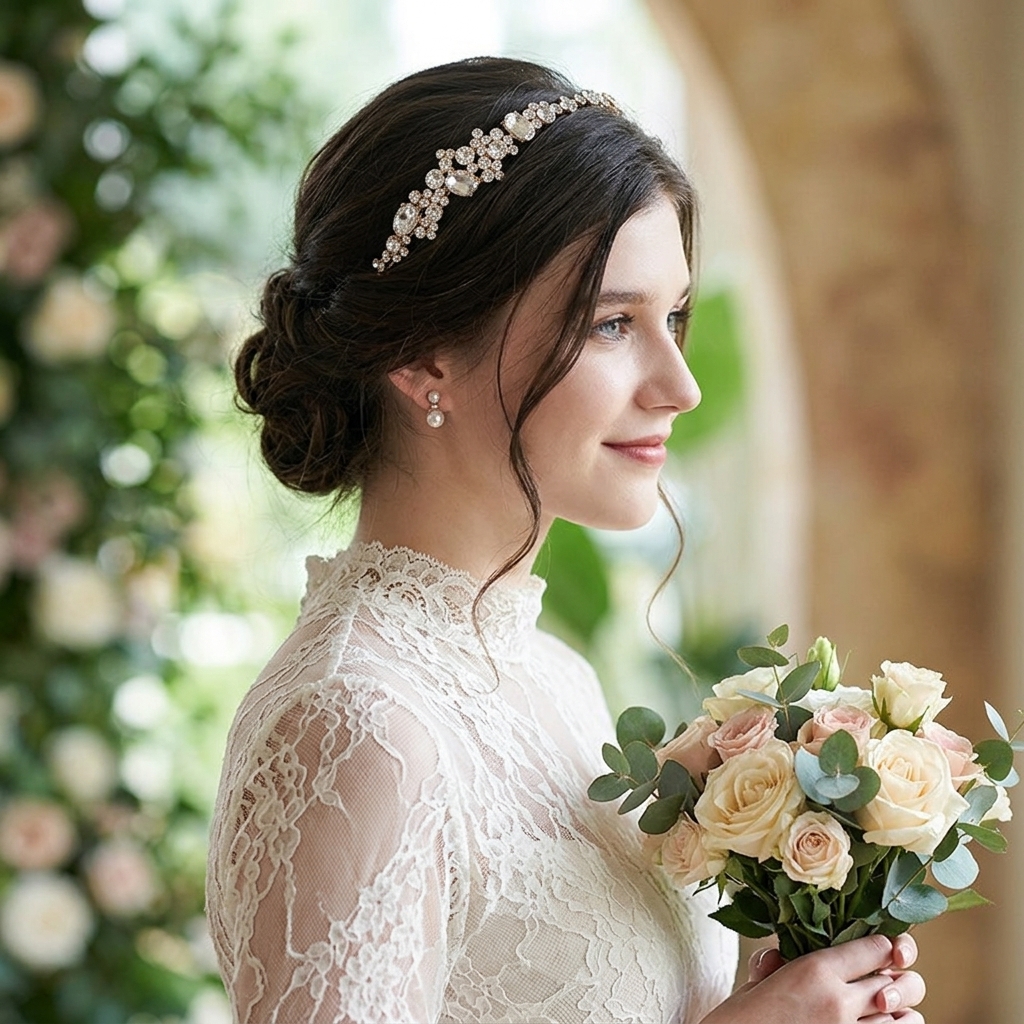 Women Accessories For Wedding - Alloy Rhinestone Crown Headband Bridal Hair