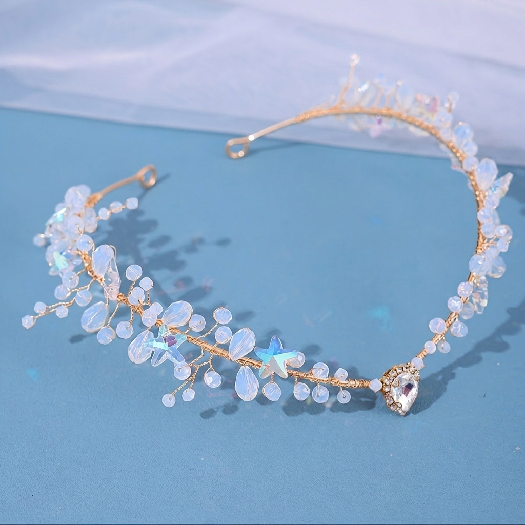 Bridal Hairband Triangular Cry - Women Accessories For Wedding บทวิจารณ์และราคา