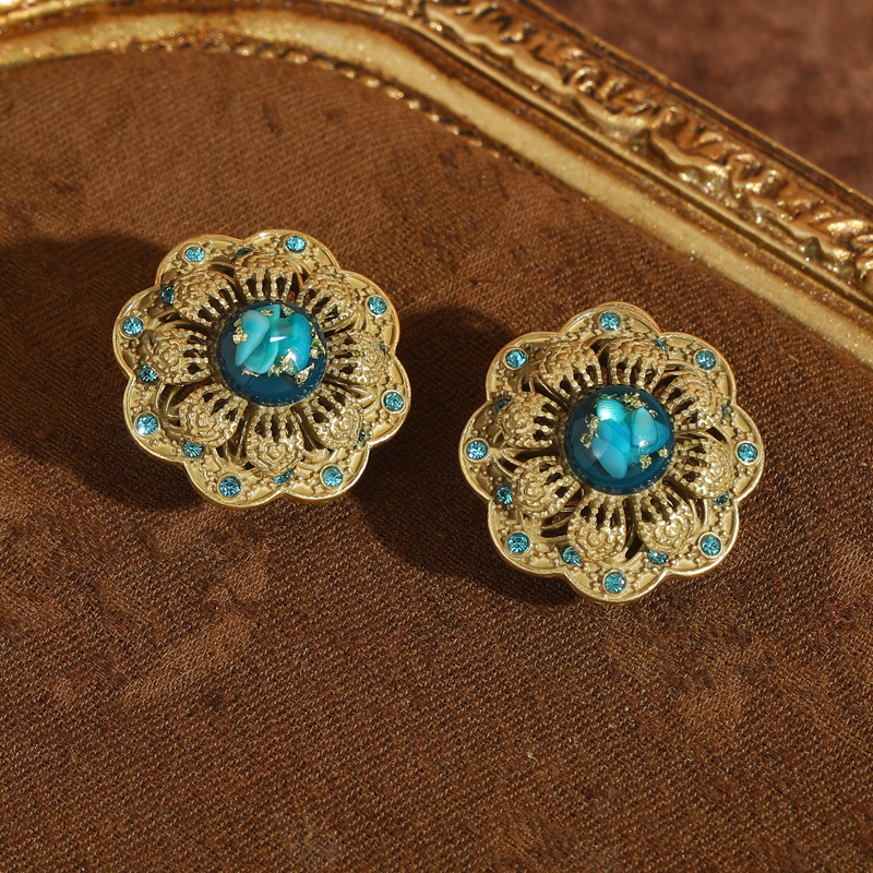 Vintage Green Glass Blue Flowe - Women'S Accessories Trends 2026 บทวิจารณ์และราคา
