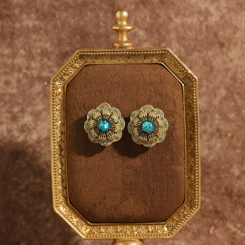 Vintage Green Glass Blue Flowe - Women'S Accessories Trends 2026 บทวิจารณ์และราคา