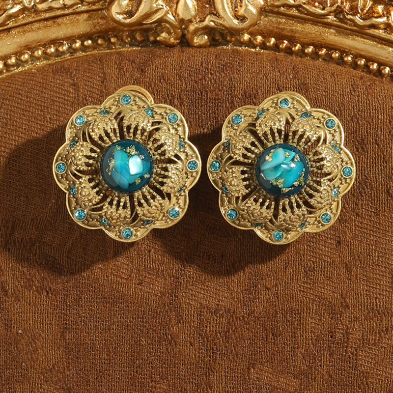 Vintage Green Glass Blue Flowe - Women'S Accessories Trends 2026 บทวิจารณ์และราคา