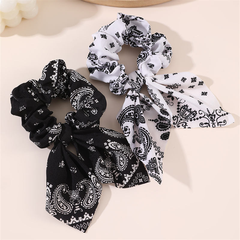 2pcs/set Printed Hair Scrunchi - Hair Tie Velvet บทวิจารณ์และราคา