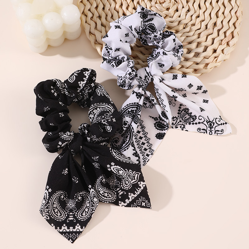2pcs/set Printed Hair Scrunchi - Hair Tie Velvet บทวิจารณ์และราคา