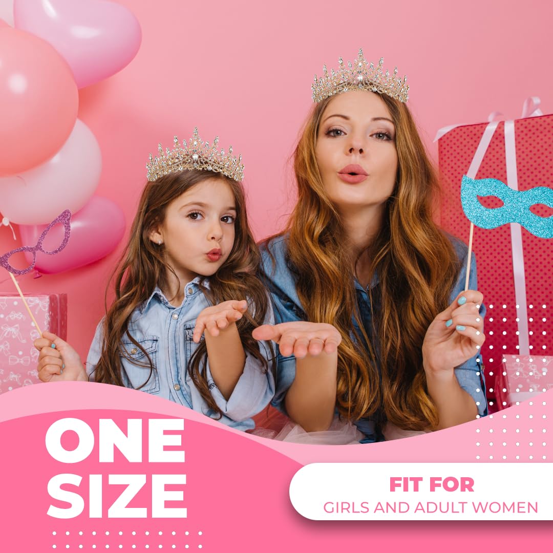 Tiara Crown with Sash for Wome - Women Accessories For Wedding บทวิจารณ์และราคา