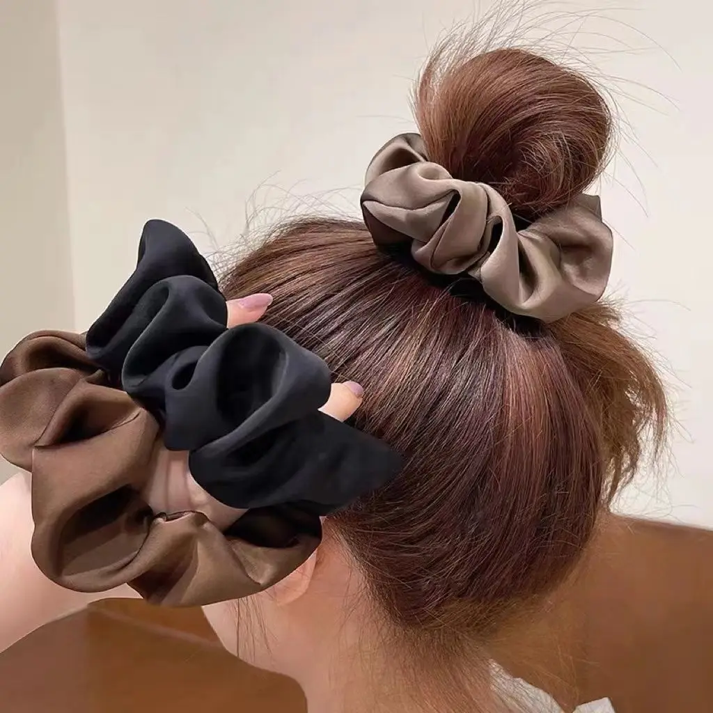 New Classy Retro Elegant Solid - Hair Tie Velvet บทวิจารณ์และราคา