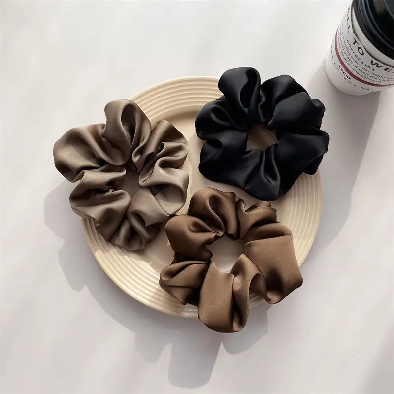 New Classy Retro Elegant Solid - Hair Tie Velvet บทวิจารณ์และราคา