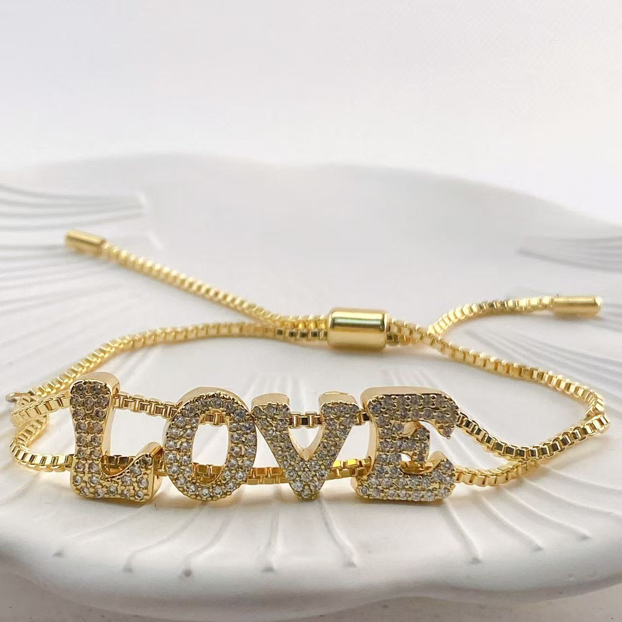 Fashionable gold DIY name brac - Women Accessories Name In English บทวิจารณ์และราคา