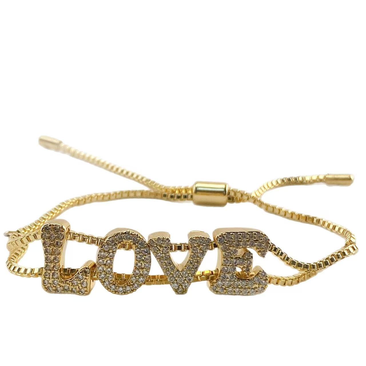 Fashionable gold DIY name brac - Women Accessories Name In English บทวิจารณ์และราคา