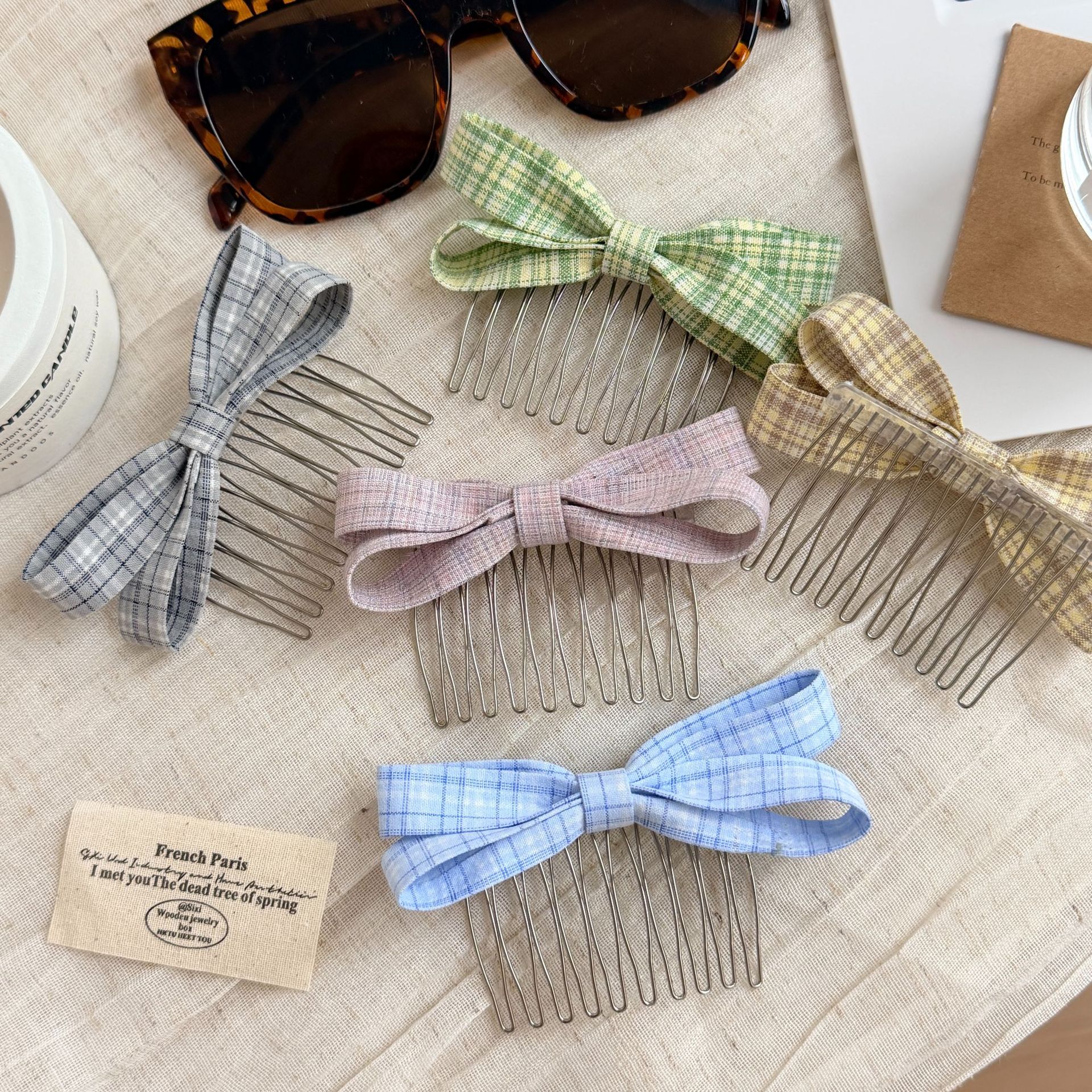 Simple Bow Hairpin For Women C - Women Accessories Aesthetic บทวิจารณ์และราคา