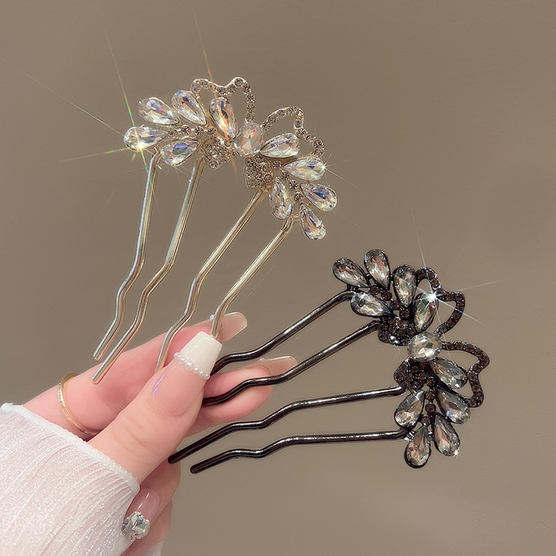 Fashion Rhinestones U-Shaped H - Women Accessories Aesthetic บทวิจารณ์และราคา