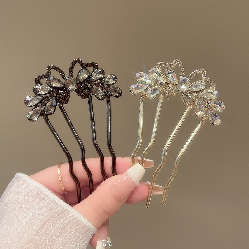 Fashion Rhinestones U-Shaped H - Women Accessories Aesthetic บทวิจารณ์และราคา