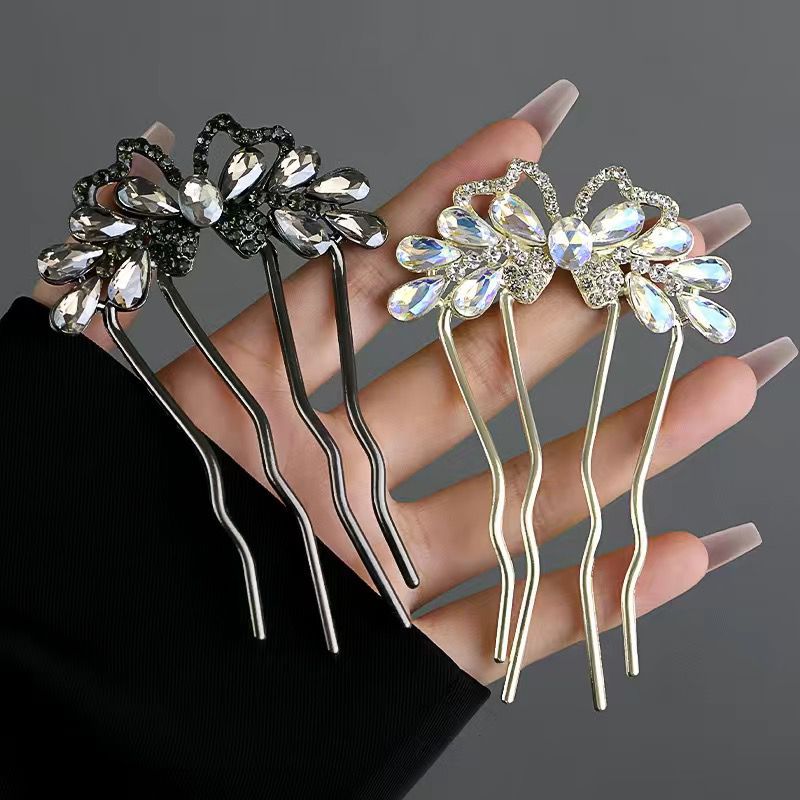 Fashion Rhinestones U-Shaped H - Women Accessories Aesthetic บทวิจารณ์และราคา