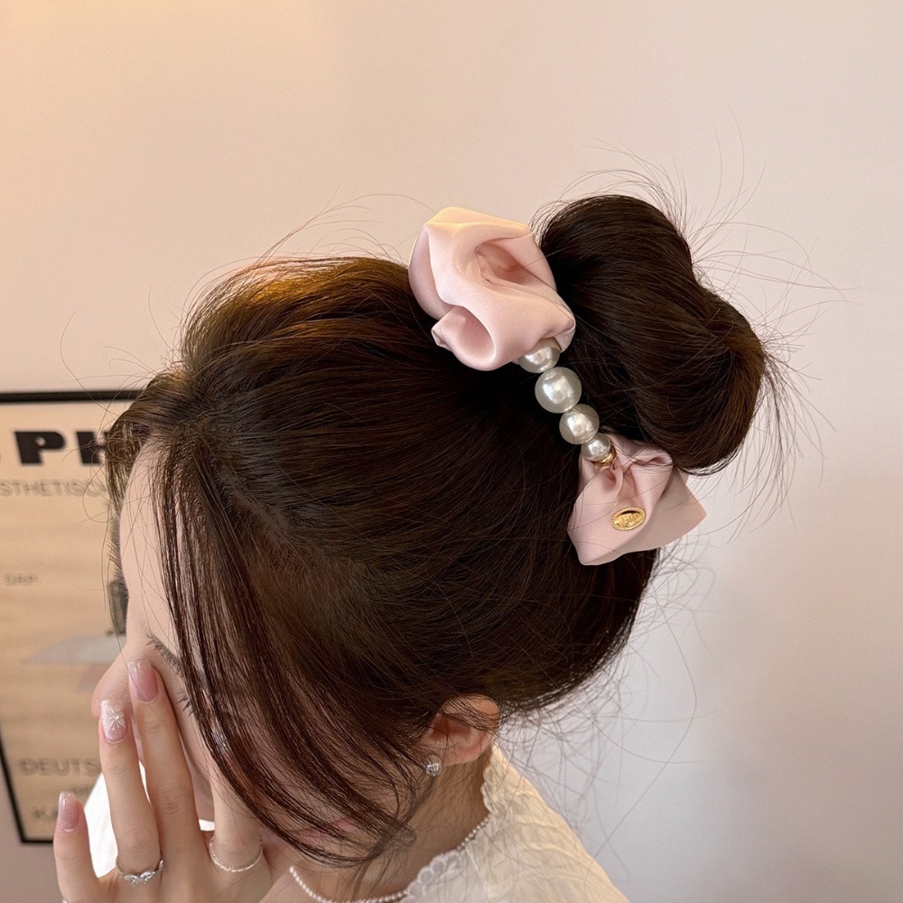 Fashion Velvet Pearl Hair Scru - Hair Tie Velvet บทวิจารณ์และราคา