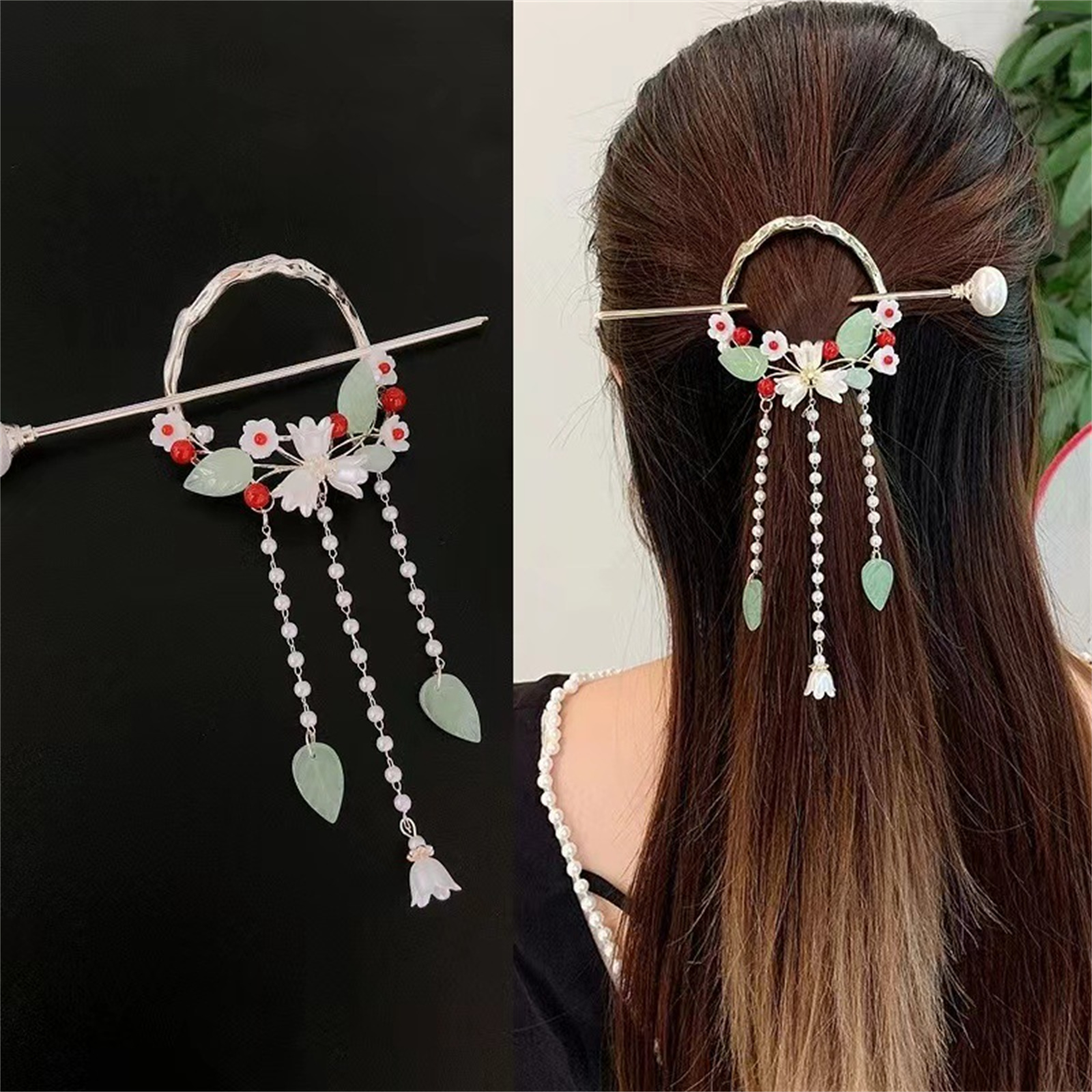 Ethnic Style Hairpin For Women - Women Accessories Aesthetic บทวิจารณ์และราคา