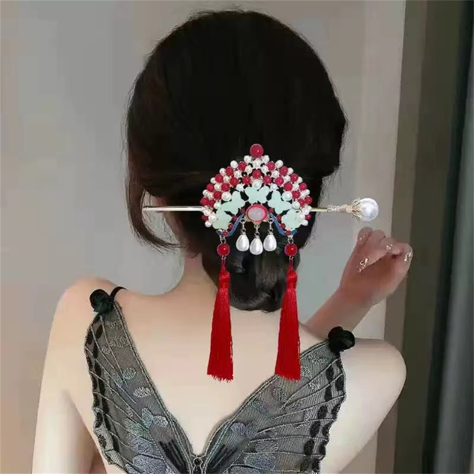 Ethnic Style Hairpin For Women - Women Accessories Aesthetic บทวิจารณ์และราคา