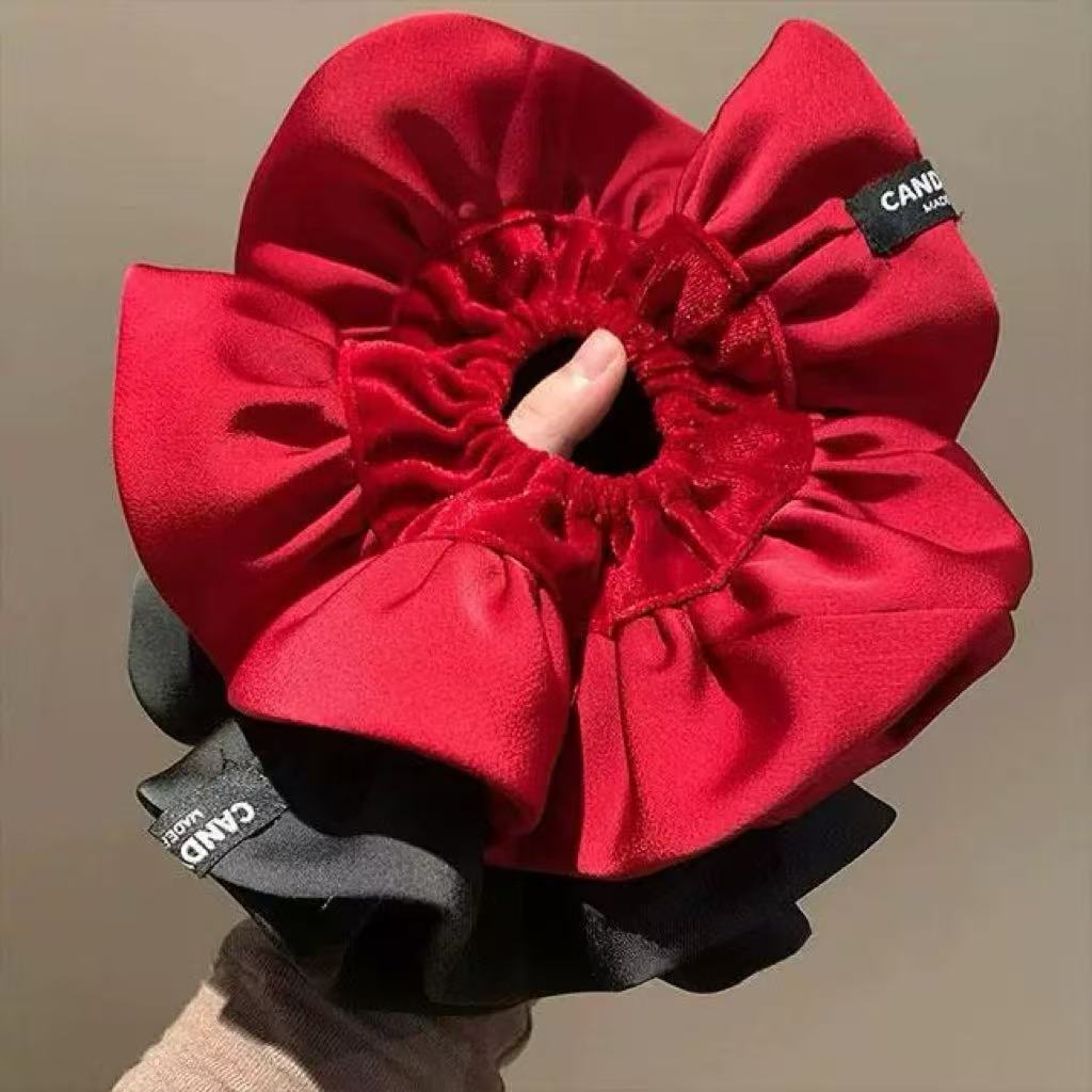 Velvet Oversized Scrunchies -  - Hair Tie Velvet บทวิจารณ์และราคา