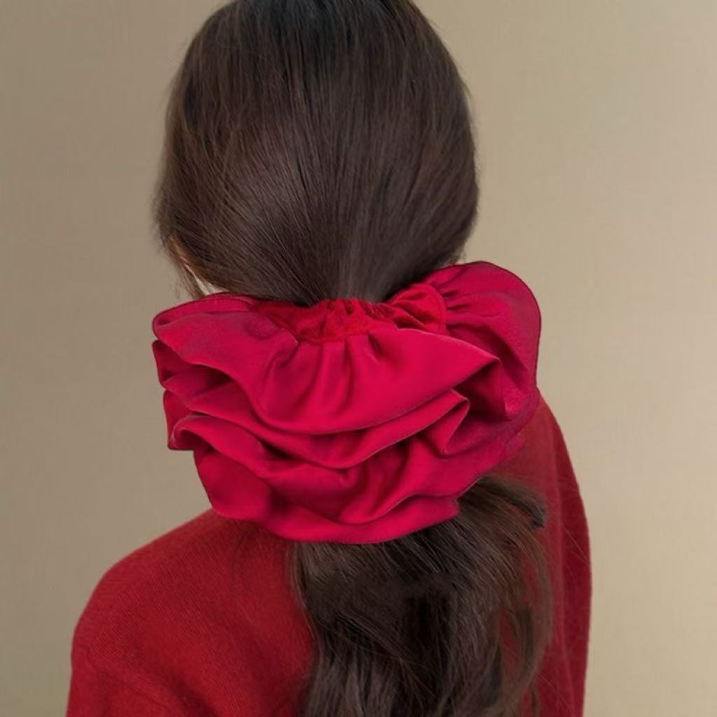 Velvet Oversized Scrunchies -  - Hair Tie Velvet บทวิจารณ์และราคา