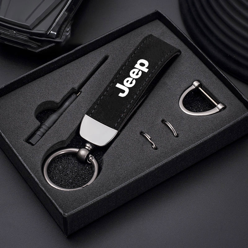 Suede Leather Man Keyring Key  - Women'S Jeep Accessories บทวิจารณ์และราคา