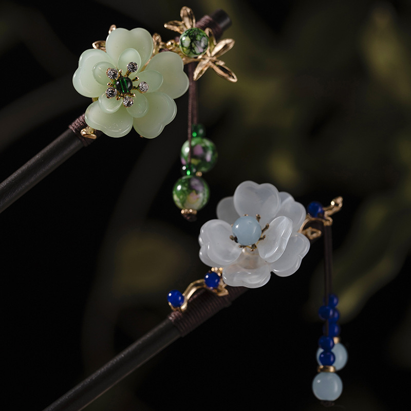 1Pc Wooden Hairpin Headdress f - Women Accessories Aesthetic บทวิจารณ์และราคา