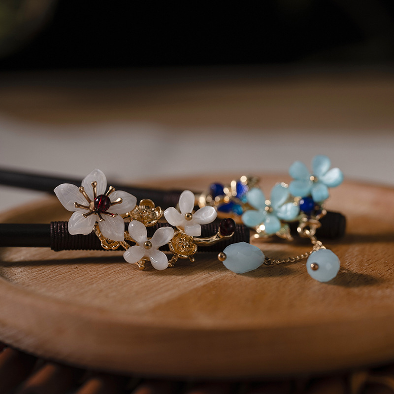 1Pc Wooden Hairpin Headdress f - Women Accessories Aesthetic บทวิจารณ์และราคา