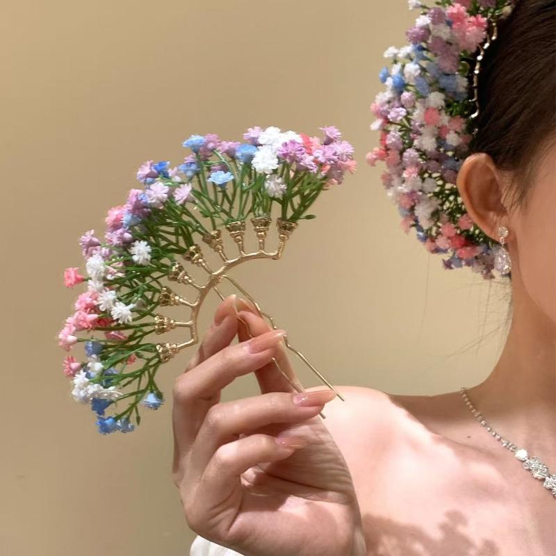 Artificial Flower Bridal Weddi - Women Accessories Aesthetic บทวิจารณ์และราคา