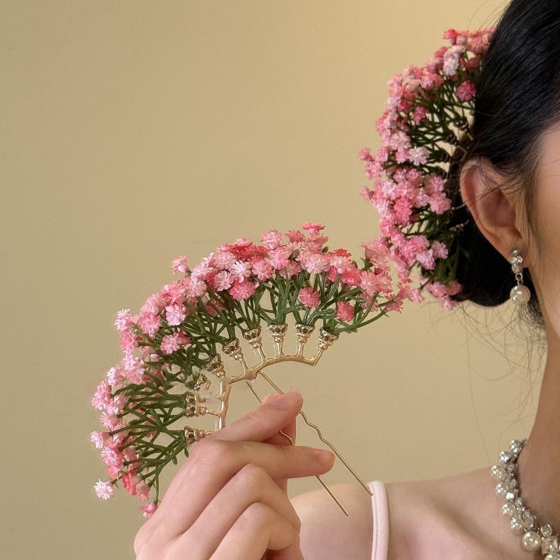 Artificial Flower Bridal Weddi - Women Accessories Aesthetic บทวิจารณ์และราคา