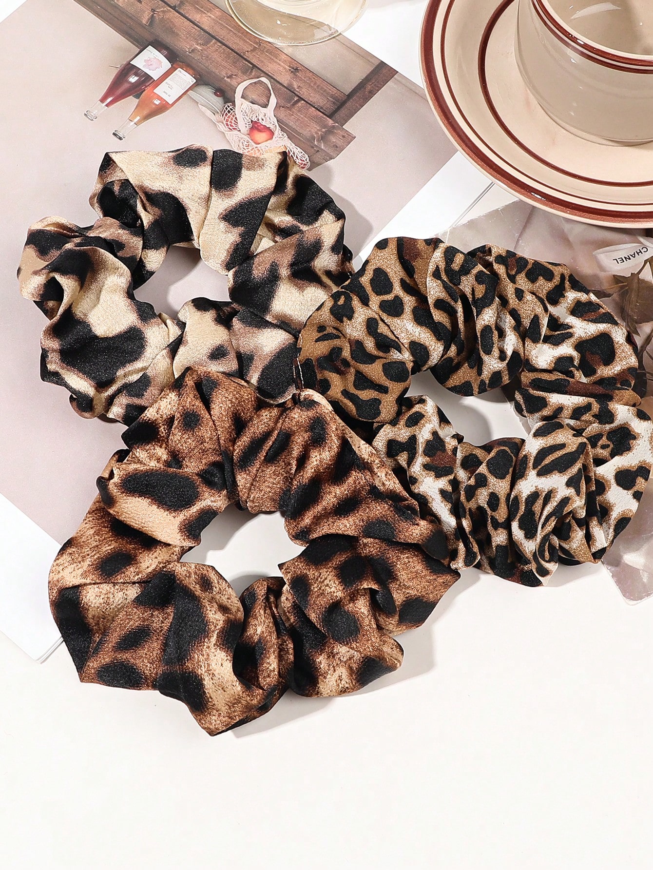 3/6/12PCS Leopard Velvet and S - Hair Tie Velvet บทวิจารณ์และราคา