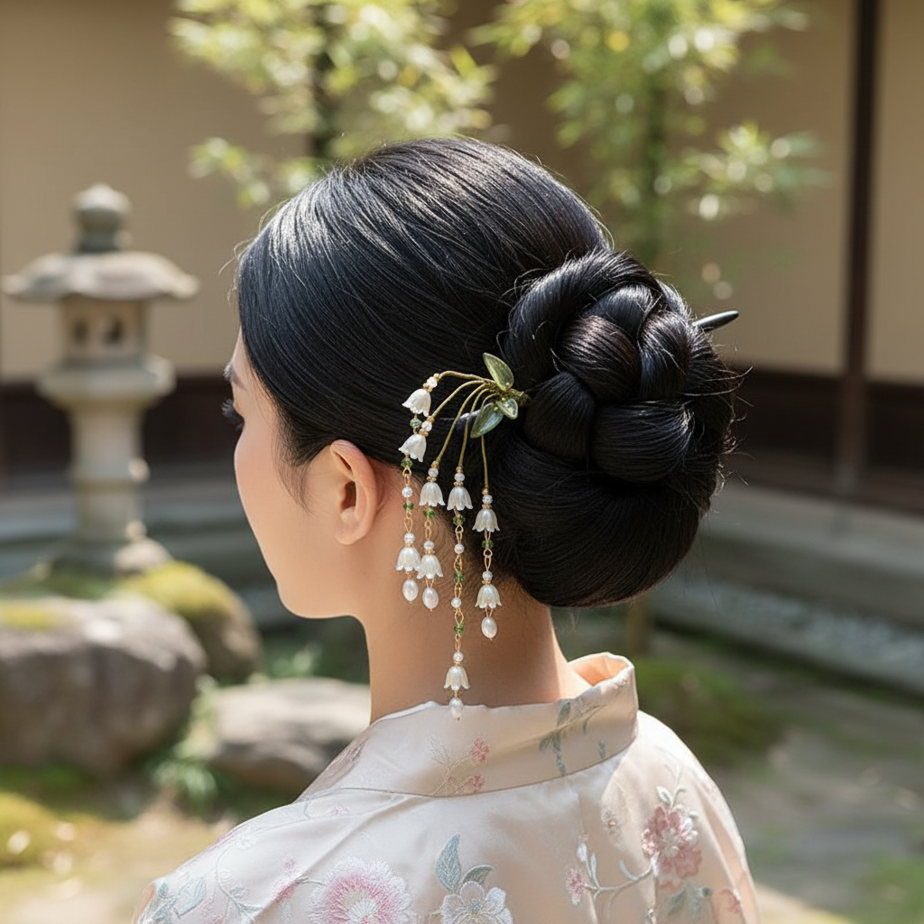 Lily Of The Valley1 Hair Stick - Women Accessories Wholesale บทวิจารณ์และราคา