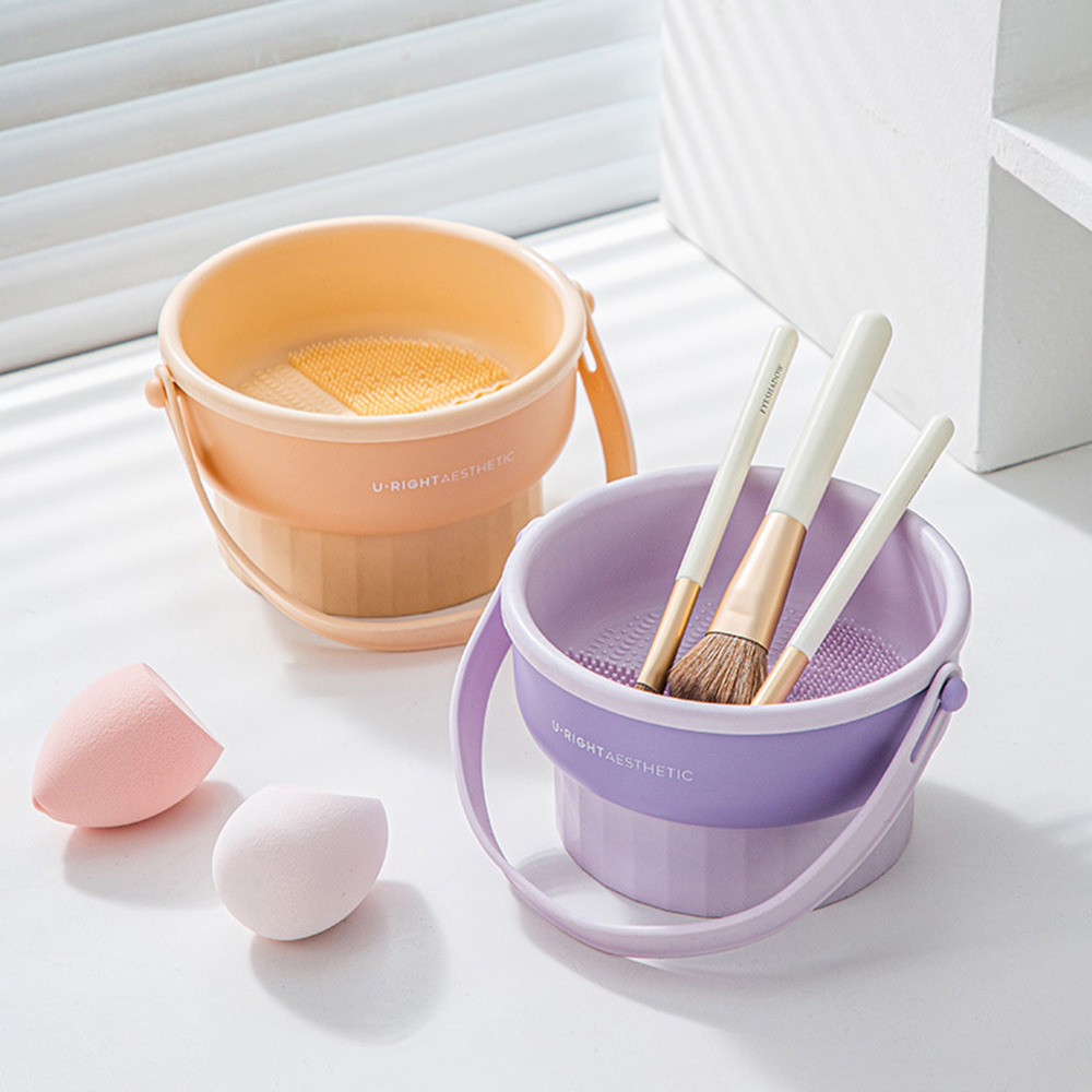 Makeup Brush Cleaning Bucket W - Women Accessories Organizer บทวิจารณ์และราคา