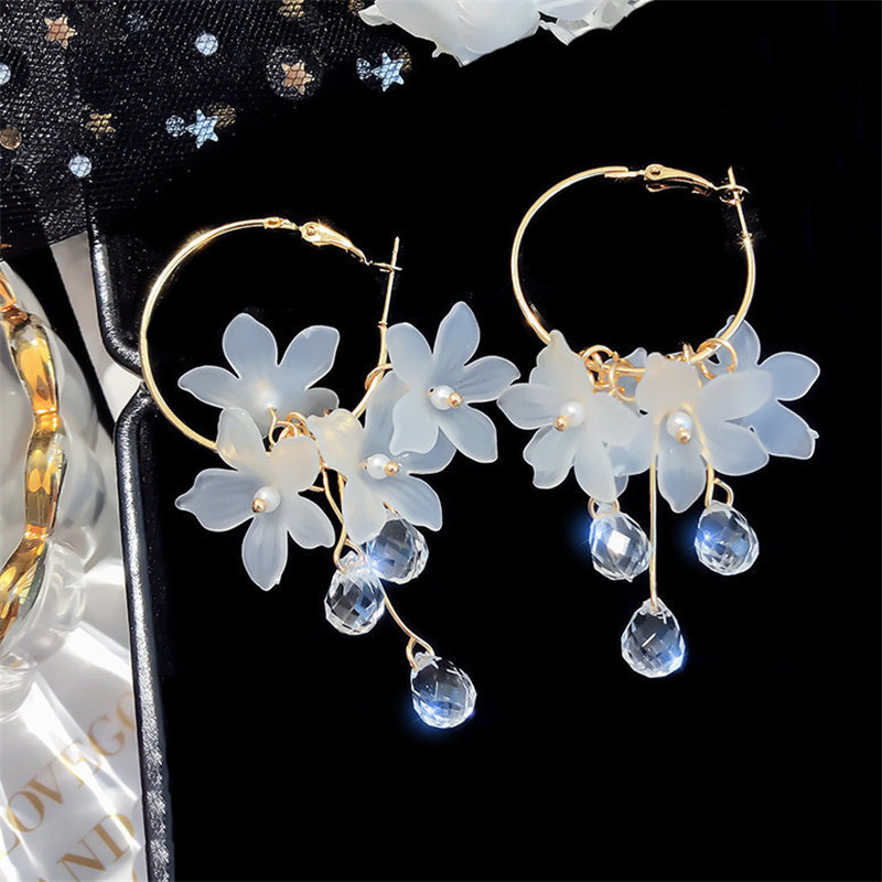Korean Fashion Zircon White Fl - Women'S Accessories Trends 2026 บทวิจารณ์และราคา