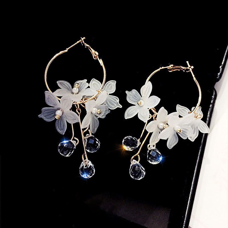 Korean Fashion Zircon White Fl - Women'S Accessories Trends 2026 บทวิจารณ์และราคา