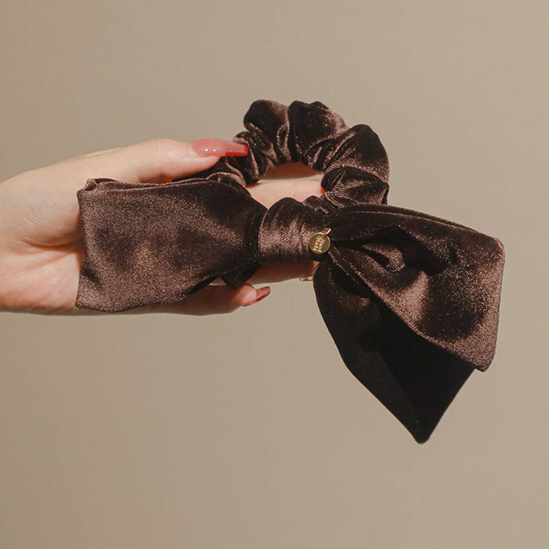 1pc New Elegant Velvet Bow Hai - Hair Tie Velvet บทวิจารณ์และราคา