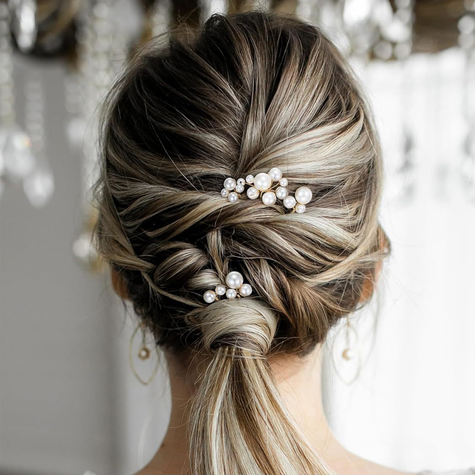 3pcs Bride Hairpin Trendy Hair - Women Accessories Aesthetic บทวิจารณ์และราคา