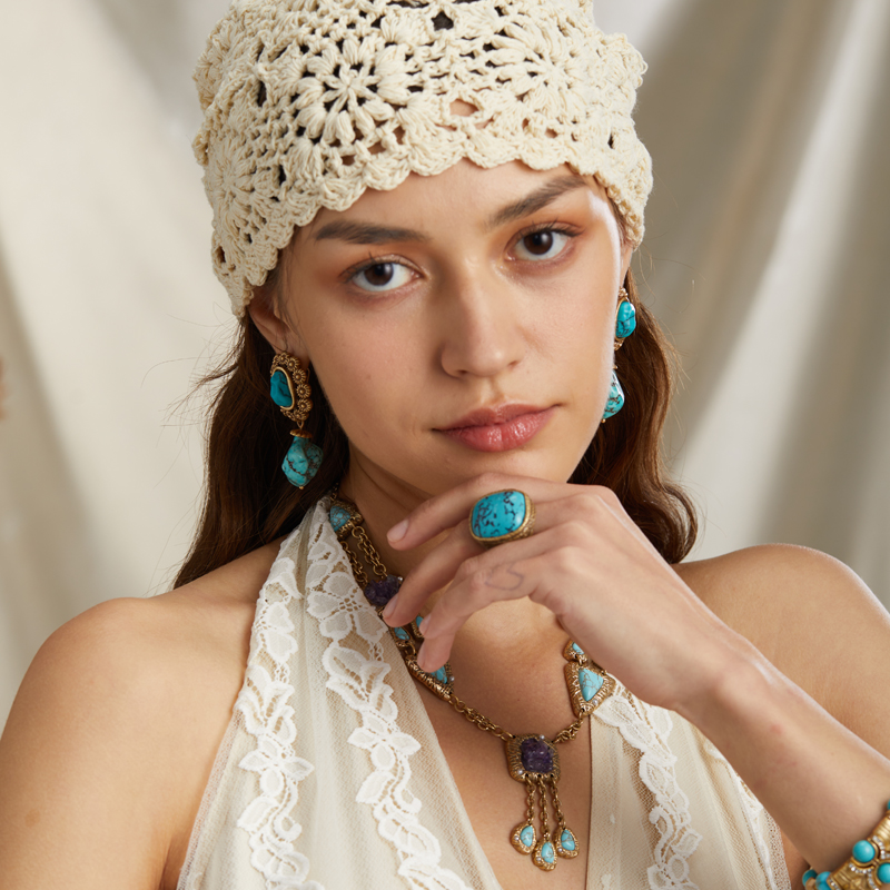 Vintage Turquoise Ring Woman J - Women'S Accessories Trends 2026 บทวิจารณ์และราคา
