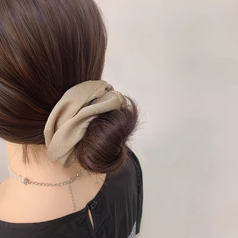 1/3PCS Satin Scrunchies With R - Hair Tie Velvet บทวิจารณ์และราคา