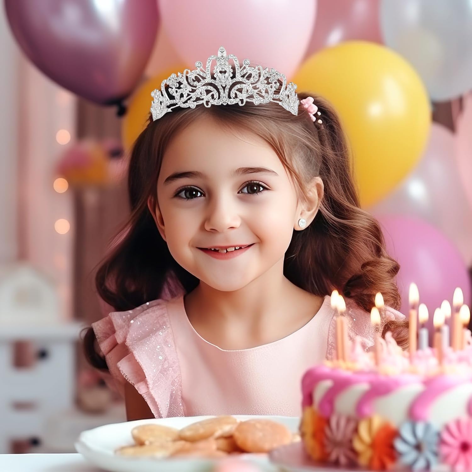 Crystal Tiara Crown for Women, - Women Accessories For Wedding บทวิจารณ์และราคา