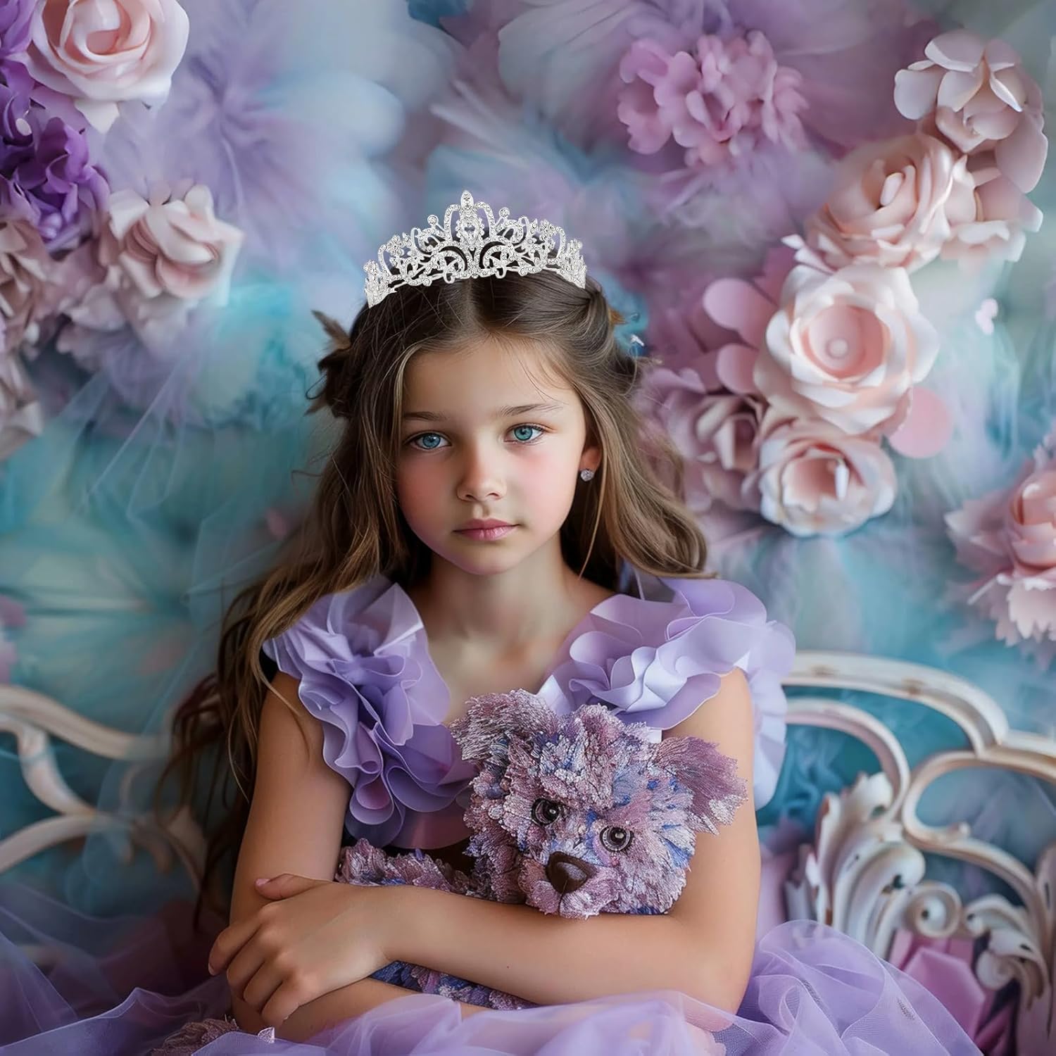 Crystal Tiara Crown for Women, - Women Accessories For Wedding บทวิจารณ์และราคา