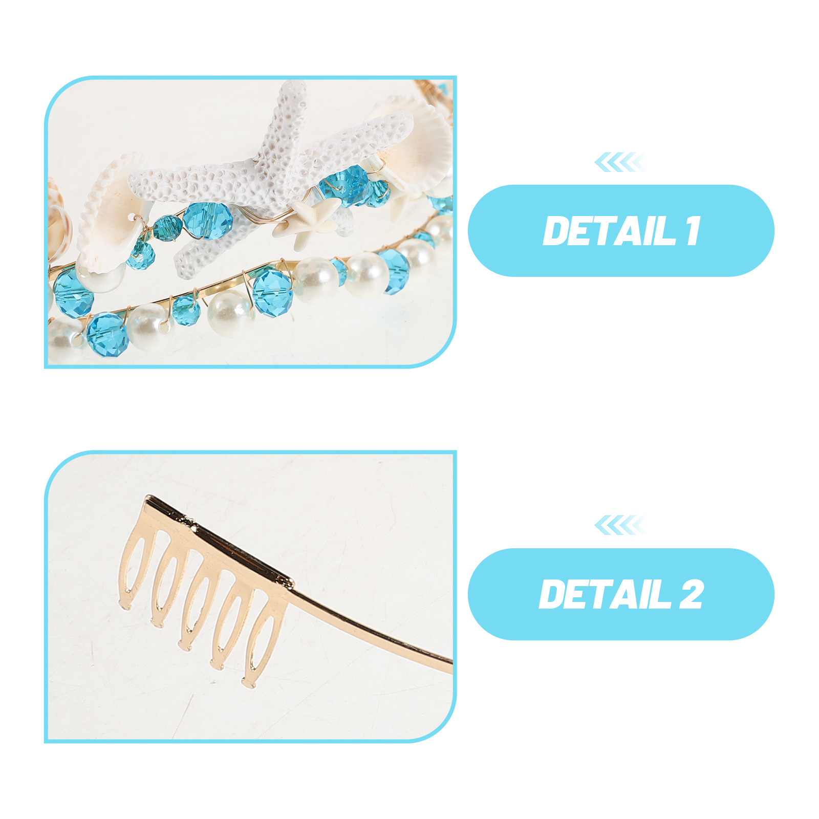 Seashell Crown Bridal Headband - Women Accessories For Wedding บทวิจารณ์และราคา