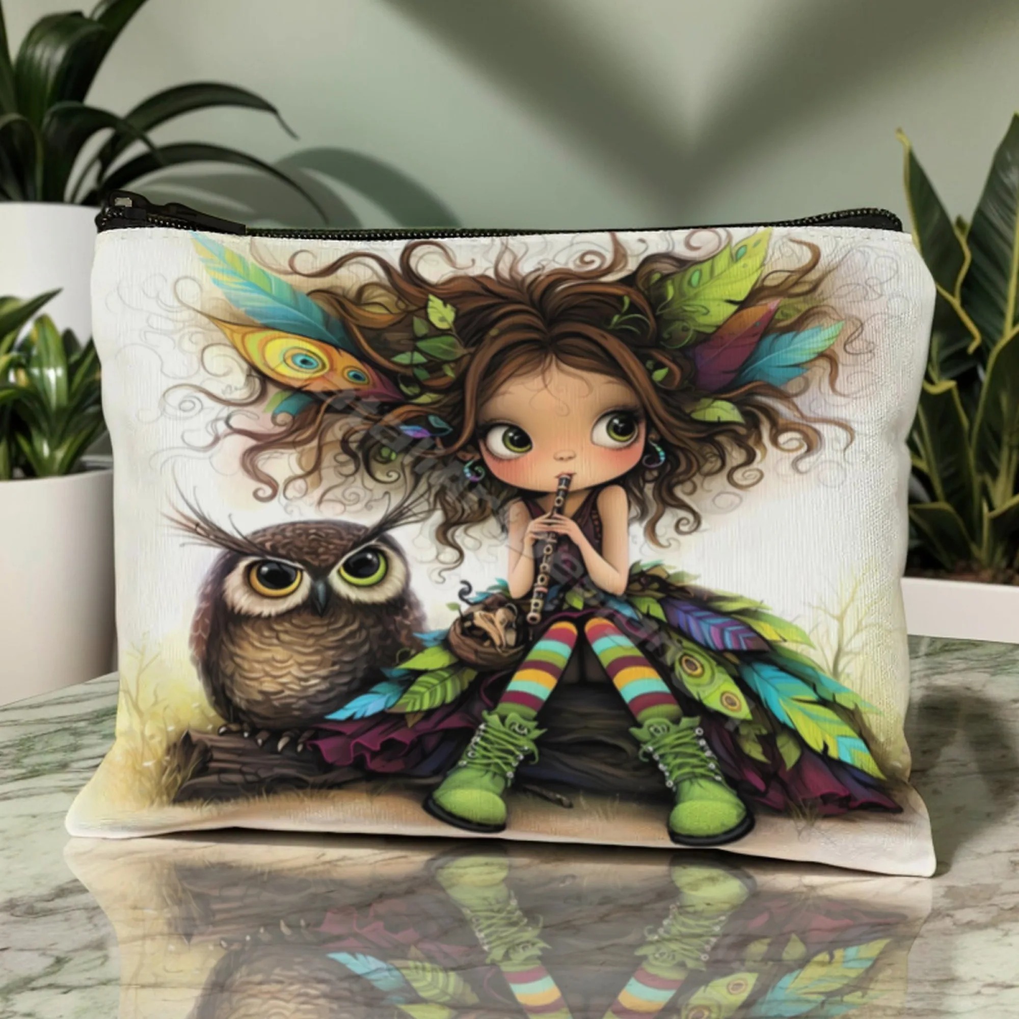 Cartoon Girl Makeup Bag Zipper - Women Accessories Organizer บทวิจารณ์และราคา