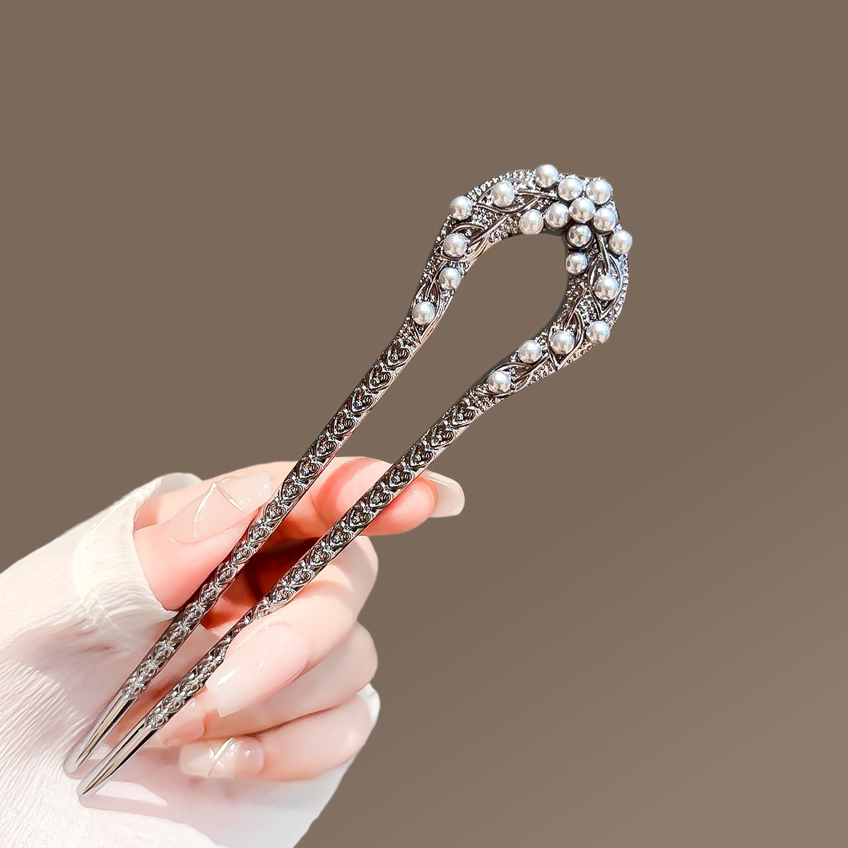 New Pearl U Shaped Hairpin For - Women Accessories Aesthetic บทวิจารณ์และราคา