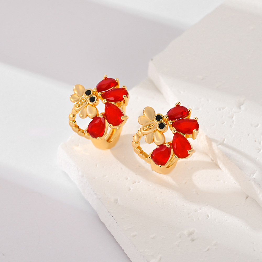 Trendy Hoop Earrings Waterdrop - Women Accessories Website บทวิจารณ์และราคา