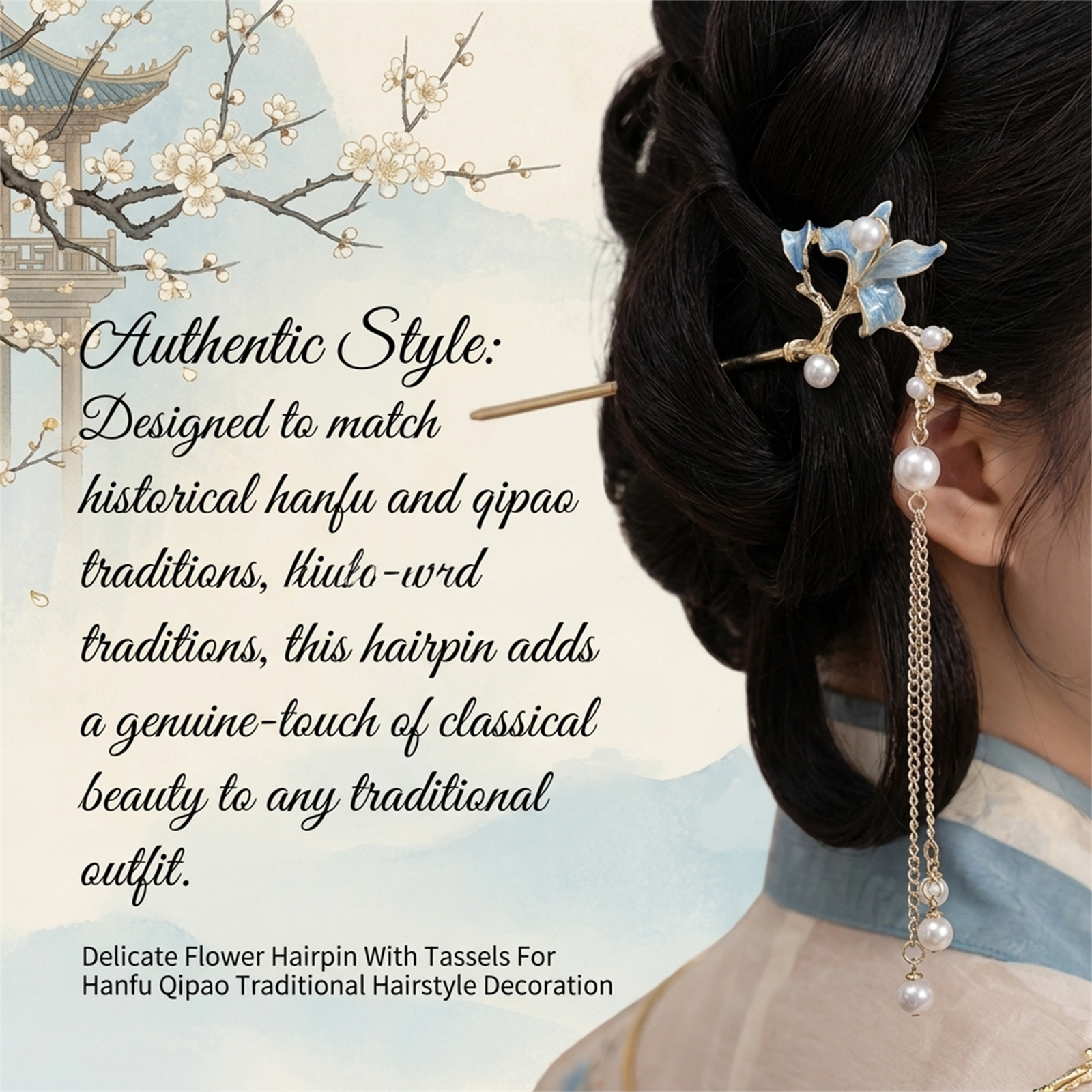 New Chinese Style Antique Hair - Women Accessories Aesthetic บทวิจารณ์และราคา