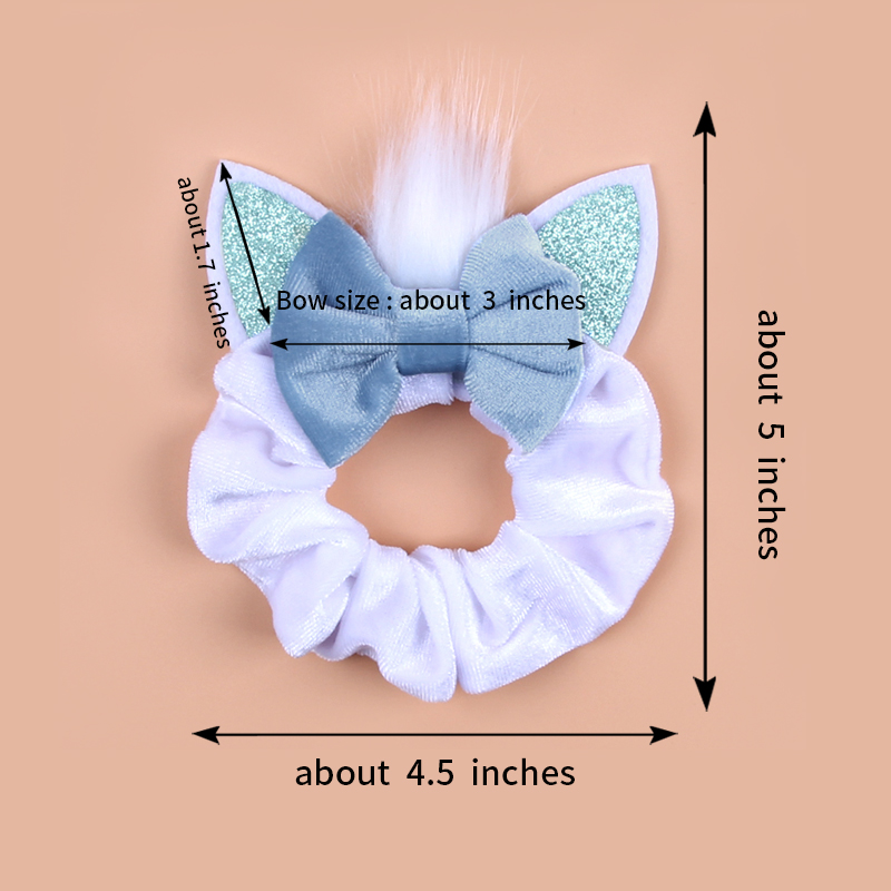 New Mouse Ears Velvet Scrunchi - Hair Tie Velvet บทวิจารณ์และราคา