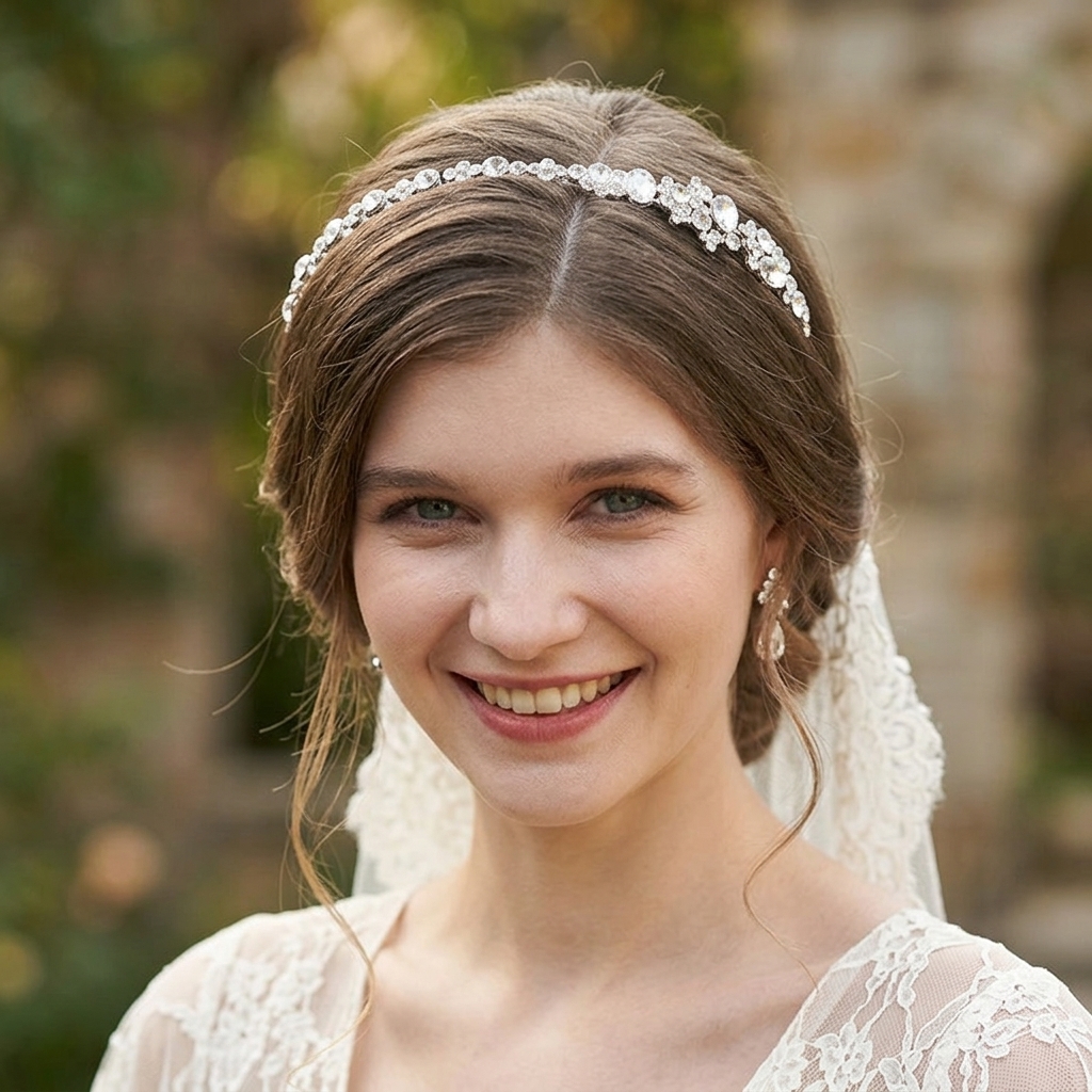 Alloy Rhinestone Crown Headban - Women Accessories For Wedding บทวิจารณ์และราคา