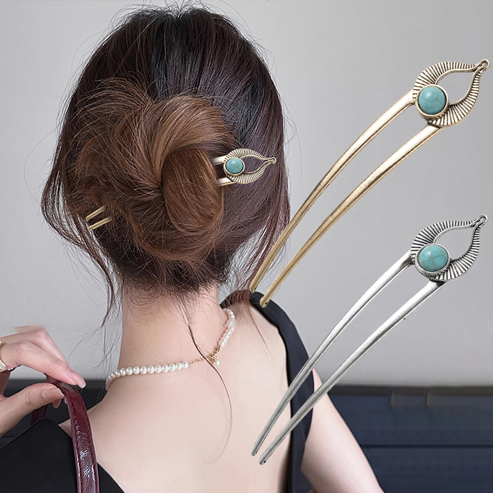Egypt Turquoise U Shape Hair F - Women Accessories Aesthetic บทวิจารณ์และราคา